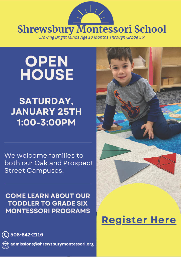 Open House on Saturday, January 25 from 1:00-3:00